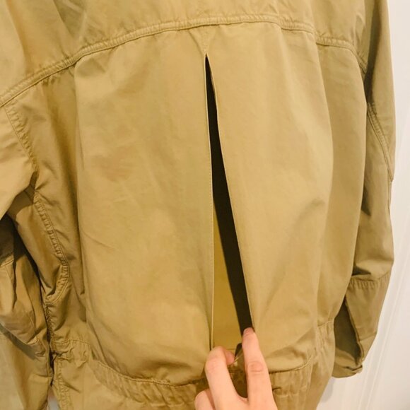 VTG LL Bean Safari Hunting Photography Military Button Shirt Jacket Large RARE - Picture 14 of 16